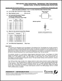 TISP4165H4BJ datasheet:  Single Bidirectional Overvoltage Protection TISP4165H4BJ