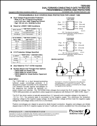 TISP61089P datasheet:  Dual Programmable Overvoltage Protectors - SLIC IC TISP61089P