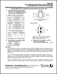 TISP61089SDR datasheet:  Dual Programmable Overvoltage Protectors - SLIC IC TISP61089SDR