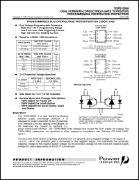 TISP61089AD datasheet:  Dual Programmable Overvoltage Protectors - SLIC IC TISP61089AD