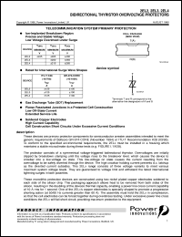 2EL2 datasheet: Single Bidirectional Primary Overvoltage Protector - Central Office, Station 2EL2