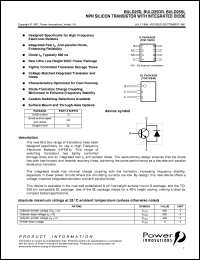 BULD25 datasheet: NPN Lighting Transistor BULD25