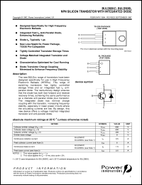 BULD50 datasheet: NPN Lighting Transistor BULD50