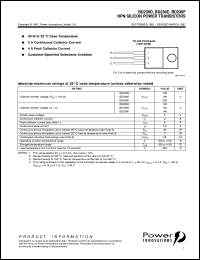 BD239D datasheet: General purpose NPN transistor BD239D