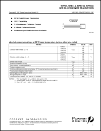 TIPP31C datasheet: General purpose NPN transistor TIPP31C