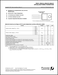 BD241 datasheet: General purpose NPN transistor BD241