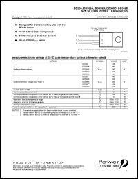 BD539 datasheet: General purpose NPN transistor BD539