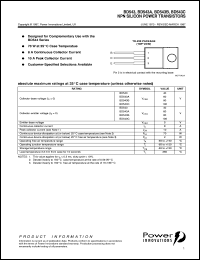 BD543A datasheet: General purpose NPN transistor BD543A