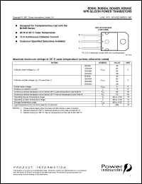 BD545B datasheet: General purpose NPN transistor BD545B