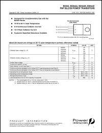 BD544 datasheet: General purpose PNP transistor BD544