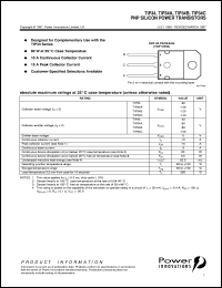 TIP34A datasheet: General purpose PNP transistor TIP34A