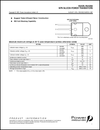BU426 datasheet: NPN switching transistor BU426