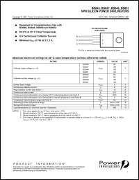 BD647 datasheet: General purpose NPN Darlington transistor BD647