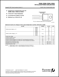 BD896 datasheet: General purpose PNP Darlington transistor BD896