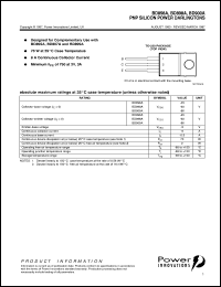 BD900A datasheet: General purpose PNP Darlington transistor BD900A