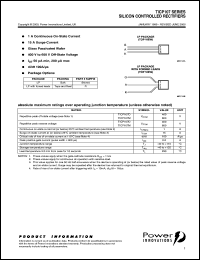 TICP107M datasheet: Silicon controlled rectifier TICP107M