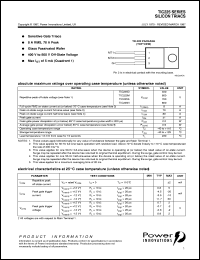 TIC225D datasheet: Triac TIC225D