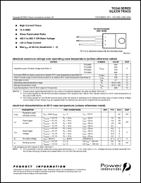 TIC246M datasheet: Triac TIC246M