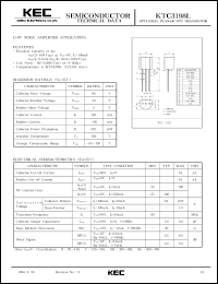 KTC3198L datasheet: NPN transistor for low noise amplifier applications KTC3198L
