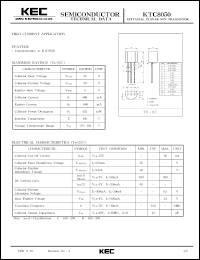 KTC8050 datasheet: NPN transistor for high current applications KTC8050