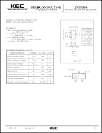 2N5550S datasheet: NPN transistor for general purpose and high voltage applications 2N5550S