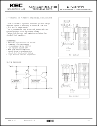 KIA317PI datasheet: 3-terminal 1A positive adjustable regulator KIA317PI