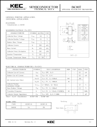 BC807-16 datasheet: PNP transistor for general purpose and switching applications BC807-16