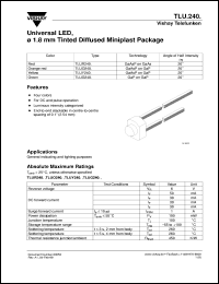 TLUG2401 datasheet: Standard Green(565nm) LED TLUG2401