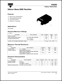 S420D datasheet: Ultra fast recovery rectifier for general purpose applications for power conversion S420D
