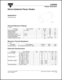 LS485S datasheet: Small signal switching diode for general purpose applications LS485S