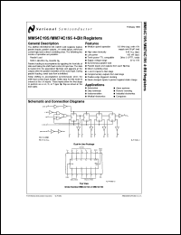 MM54C195J/883 datasheet: 4-Bit Registers MM54C195J/883