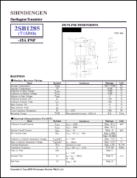 2SB1285 datasheet: Low-speed switching Darlington transistor 2SB1285