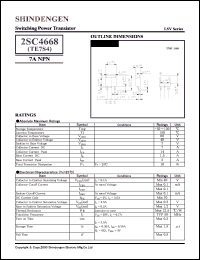 2SC4668 datasheet: Low-saturation high-speed voltage switching bipolar transistor 2SC4668