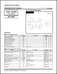 2SC4669 datasheet: Low-saturation high-speed voltage switching bipolar transistor 2SC4669