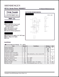 2SK2668 datasheet: N-channel high-speed switching MOSFET transistor 2SK2668