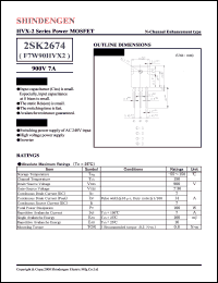 2SK2674 datasheet: N-channel high-speed switching MOSFET transistor 2SK2674