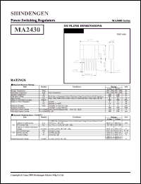 MA2430 datasheet: Power switching regulator MA2430
