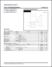 MA4510 datasheet: Power switching regulator MA4510