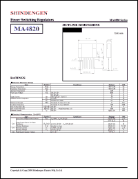 MA4820 datasheet: Power switching regulator MA4820