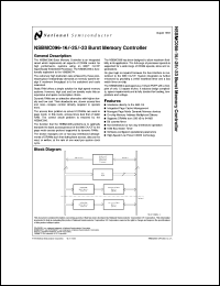 NSBMC096VF-16 datasheet: Burst Memory Controller NSBMC096VF-16