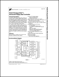 PC8477BV-1 datasheet: (Super FDC) Advanced Floppy Disk Controller [Life-time buy] PC8477BV-1