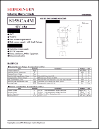 S15SCA4M datasheet: Dual Schottky barrier rectifier S15SCA4M
