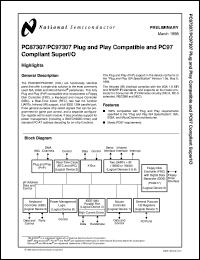 PC87307-ICE/VUL datasheet:  Plug and Play Compatible and PC97 Compliant SuperI/O [Life-time buy] PC87307-ICE/VUL