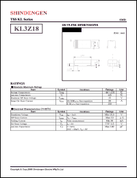 KL3Z18 datasheet: Transient surge suppressors KL3Z18