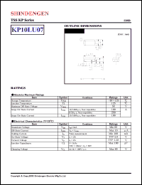 KP10LU07 datasheet: Transient surge suppressors KP10LU07
