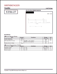 ST04-27 datasheet: Surge protector trankiller ST04-27