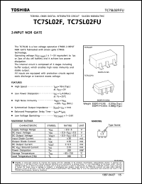 TC7SL02F datasheet: 2 input nor gate TC7SL02F