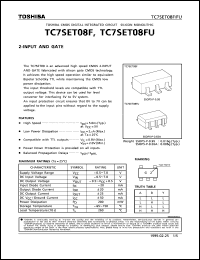 TC7SET08F datasheet: 2 inputand gate TC7SET08F