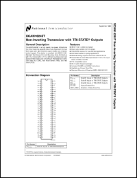 SCAN18245TMDA datasheet: Non-Inverting Transceiver with TRI-STATE Outputs SCAN18245TMDA