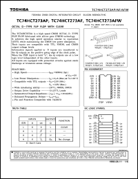 TC74HCT273AFN datasheet: Octal D-type flip flop with clear TC74HCT273AFN